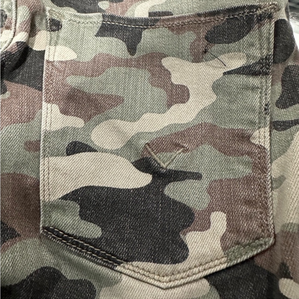 Hudson Barbara High Rise Super Skinny Jeans In Green Camo Sz 25 - Picture 5 of 10